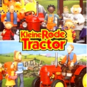 Kleine Rode tractor komt te hulp & op stap