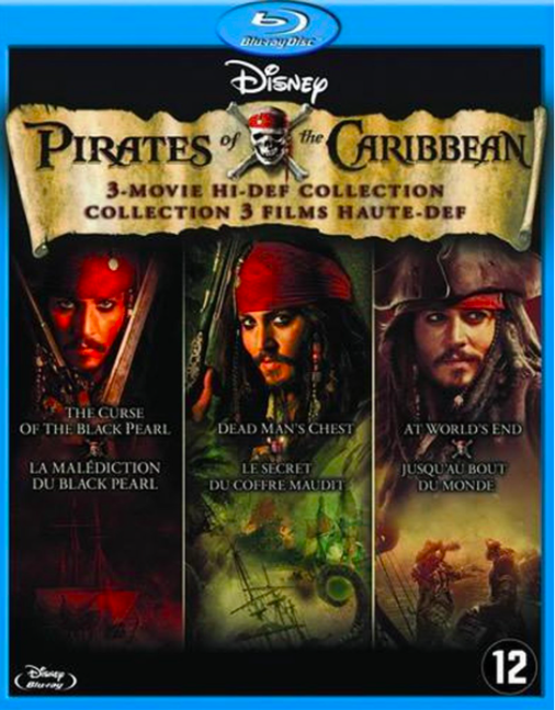 Pirates of the Caribbean 1, 2 & 3 (blu-ray) - Filmreus